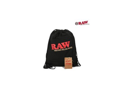 RAW Drawstring Bag, stahovací vak Černý