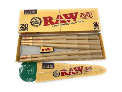 RAW dutinky Cones King Size, balení 20 ks