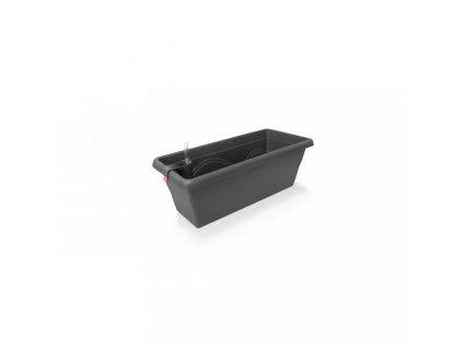 Plastkon samozavlažovací truhlík Extra Line Smart Antracit, 50x20.5x17 cm