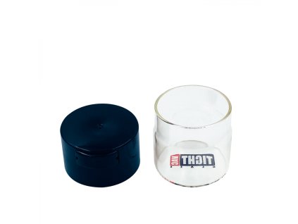 Tightvac MiniVac Glass 120 ml, skleněná vzduchotěsná dóza průhledná Černá
