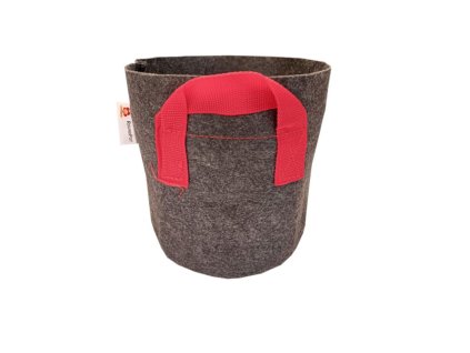 VF kruhový textilní květináč s úchyty 28x25 cm - 15 l