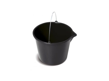 Kýbl na zahradu s nálevkou, černý 20 l