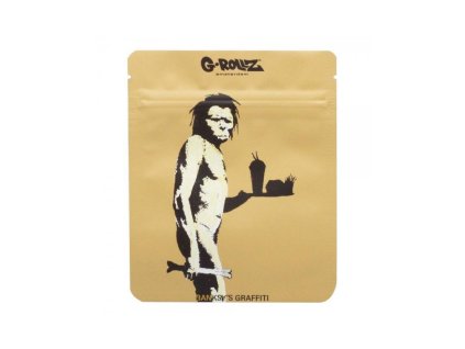 G-Rollz Banksy's Graffiti zip sáček  - 100x125 mm Fast Food Caveman