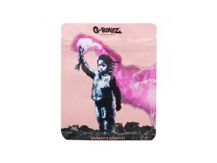 G-Rollz Banksy's Graffiti zip sáček  - 100x125 mm Torch Boy