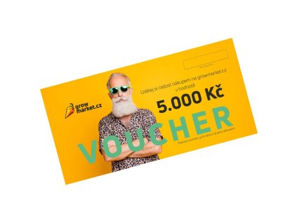 Dárkový poukaz growmarket.cz v hodnotě 5000 Kč