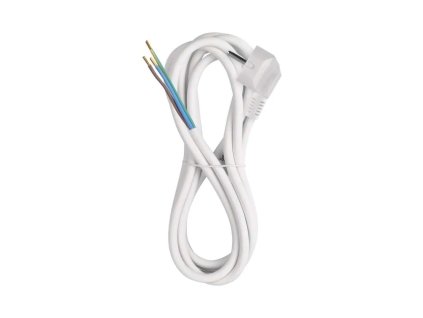 Kabel napájecí s EU zástrčkou a volným koncem, 3 m
