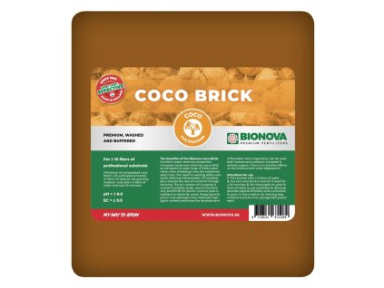 BioNova Coco Brick 10 l, dehydrovaný kokos briketa, BALENÍ 6 ks