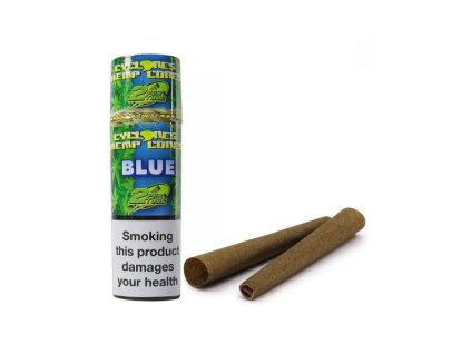 Cyclones Hemp Blunt Cones Blue, konopný blunt dutinky, BOX 12 balení