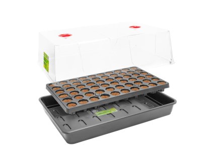 Root!t Dry Peat Free 60 Cell Propagator Kit skleník nevyhřívaný, 58x40.5x22.5 cm