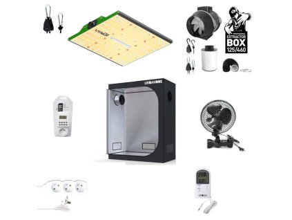 Kompletní grow box URBANBOX LED Vipar 2x 100W Set Wide, 120x60x180 cm