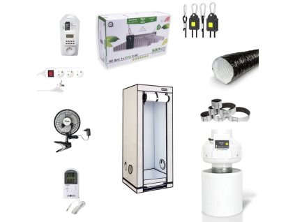 Kompletní grow box Ambient LED SANlight 200W Set, 60x60x160 cm