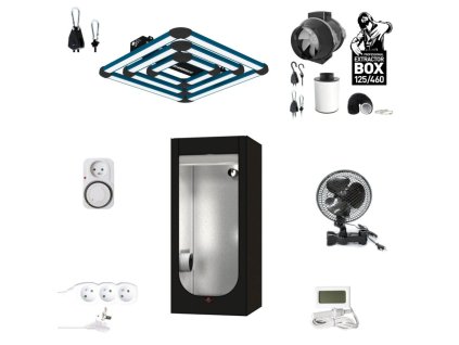 Kompletní grow box LED Maxibright 300W, 100x100x200 cm