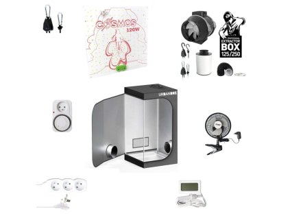 Kompletní grow box URBANBOX LED Cosmos 120W Set, 60x60x160 cm