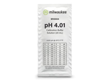 Milwaukee pH 4.01 pufr 20 ml, kalibrační roztok