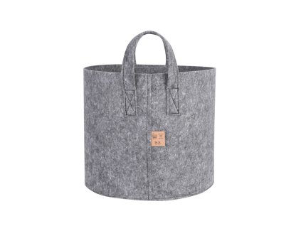 Dirt Bag Grey textilní květináč 33x30 cm - 26.5 l