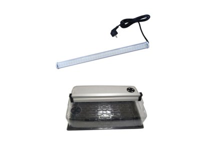 GENT Set skleník + G-LED 26W x1, 58x37.5x22 cm - BEZ MÉDIA