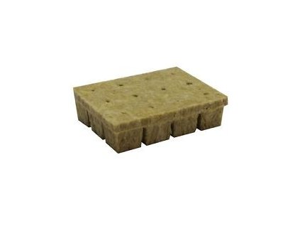 Grodan 36x36x40 mm, sadbovací rockwool kostka s dírou, 1 ks