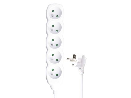Prodlužovací kabel pro 5 zásuvek 3x 1.5 mm, kabel 3 m