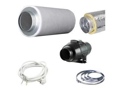 Kompletní set ventilace 400W PRO - Ø 125 mm, odtah 340 m3/h