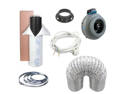 Kompletní set ventilace 600W BASIC - Ø 125 mm, odtah 375 m3/h