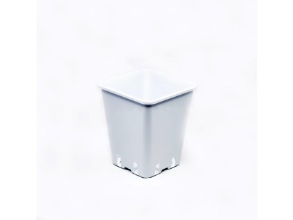 Květináč plastový bílý 20x20x23 cm - 5.7 l - sada 100 ks