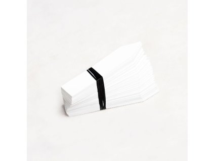 Popisovací štítky bílé, 100 ks