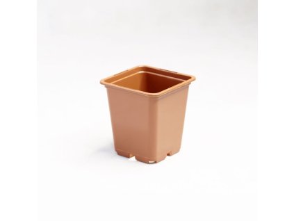 Květináč plastový terrakot 9x9x10 cm - 0.5 l - sada 100 ks
