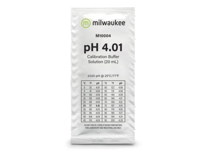 Milwaukee pH 4.01 pufr 20 ml, kalibrační roztok BOX 25 ks