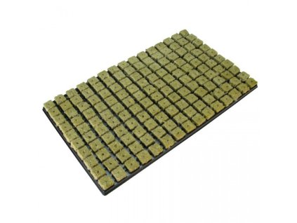 Grodan 25x25x40 mm, sadbovací rockwool kostky s dírou a sadbovačem 150 ks, BOX 18 KS