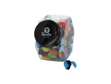 Qnubu Silicone Rosin Lebka 3 ml, silikonové pouzdro BOX 80 KS
