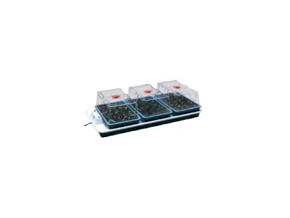 Garland Big 3 Automatic Propagator 80.5x41x20 cm, tři plastové skleníčky s vytápěním