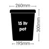 Autopot 1Pot květináč, 15 l