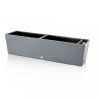 Plastkon samozavlažovací truhlík Supreme Kamenná šedá, 74.6x19.3x19 cm