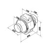 Ventilátory TT U 160 mm 520 m3/h, axiálny ventilátor s reguláciou teploty