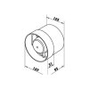 Ventilátory VKO 125 mm 180 m3/h, axiálny ventilátor