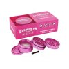 33960 1 elements aluminium grinder pink front large open
