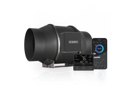 41070 ac infinity cloudline t6 quiet inline fan system with temperature humidity vpd controller 150mm