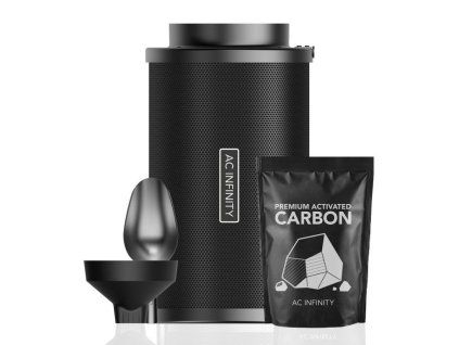 41088 ac infinity refillable carbon filter kit with charcoal refill 200mm