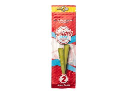 twisted hemp cone blue raspberry cherry 2 ks v baleni