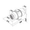 Ventilátor TT Silent/Dalap AP 160, 405/555m3/h