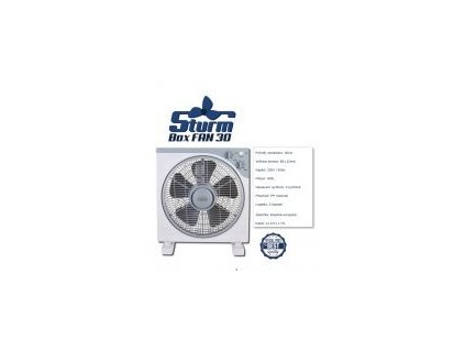 Oscilační ventilátor STURM BOXFAN, průměr 30cm