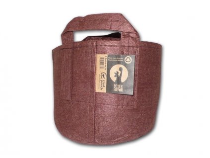 Root pouch textilní květináč Boxer brown 16l, nedegradující, 28x26cm s uchem