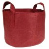 Root pouch textilní květináč Boxer brown 3.8l, nedegradující,15x19cm, červeny