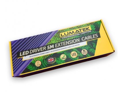 Lumatek 5m - Prodlužovací kabely Lumatek (Extension cables 3-pins for driver remote use Zeus)