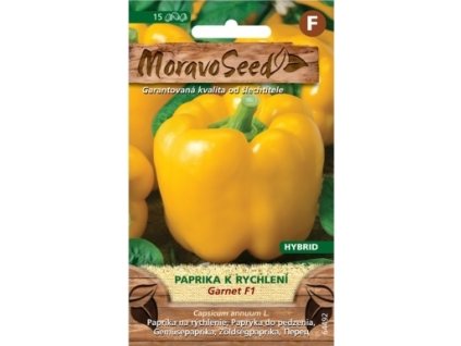 Semínka MoravoSeed Paprika zeleninová k rychlení GARNET F1, žlutá 64492