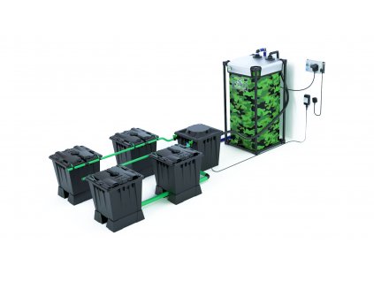 Alien Hydroponics Rain 4Pot (Varianta Black 15L)