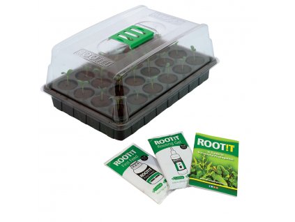 ROOT!T skleníček KOMPLET pro 24 sazenic - měkký plast