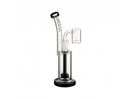 38204 groove small rig 7 black and clear bong sklo