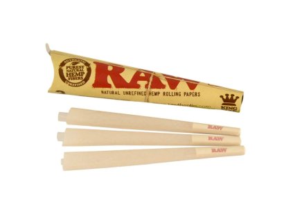 44013 raw dutinky cones king size baleni 3ks box 32 ks