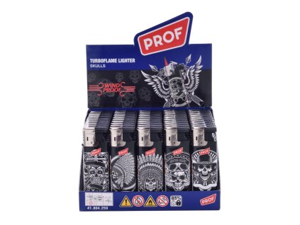 Champ High Skulls Turbo Flame zapalovač s tryskou